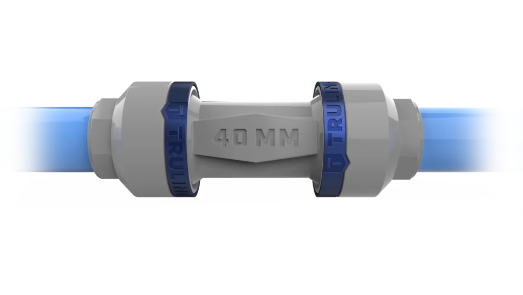 Rendering of Trulink Push to connect compressed air piping system