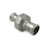 TruPress stainless steel conical union