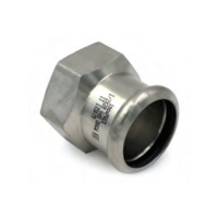 TruPress stainless steel female adapter for compressed air and fluid piping systems