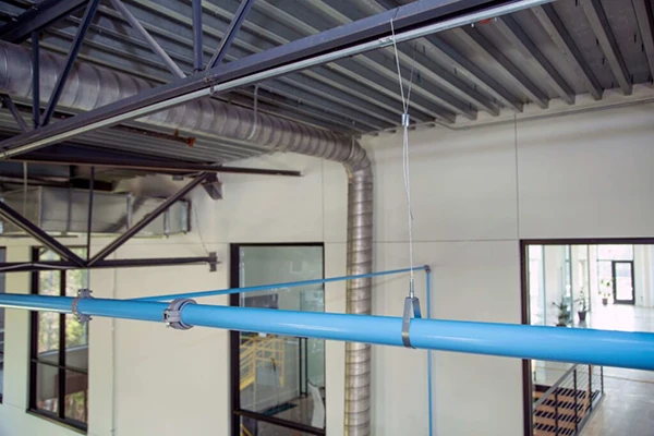 Trulink compressed air piping system installed inside a customer facility