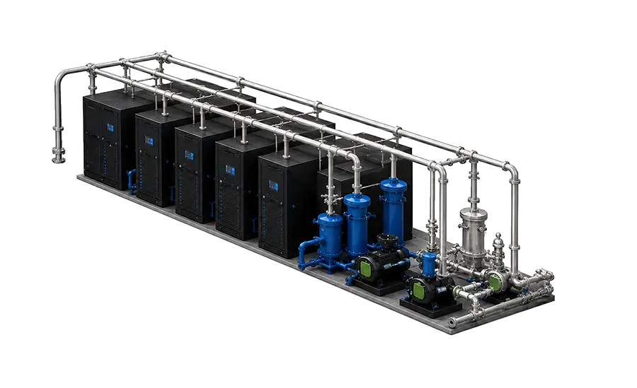 Stainless steel piping system in data center cooling system